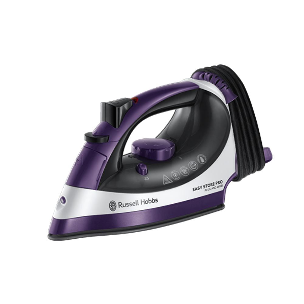 Russell hobbs easy store 23780 steam shop iron purple