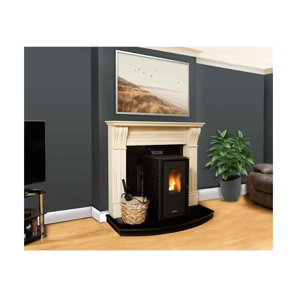 Stanley Solis K50 6kw Wood Pellet Stove Black Toss Bryan Toss Bryan 6792