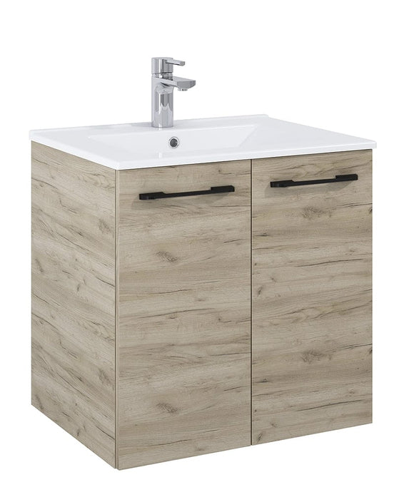 wall hung vanity unit with 2 doors