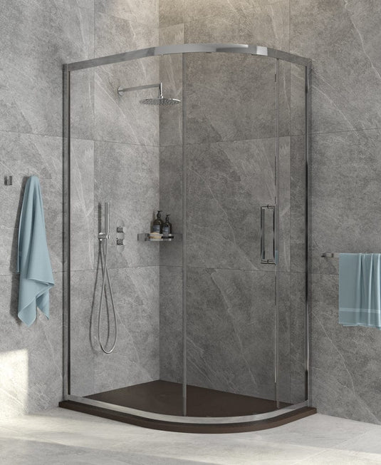 single door quadrant for shower
