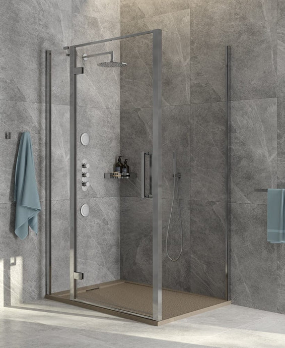hinged and inline door for shower