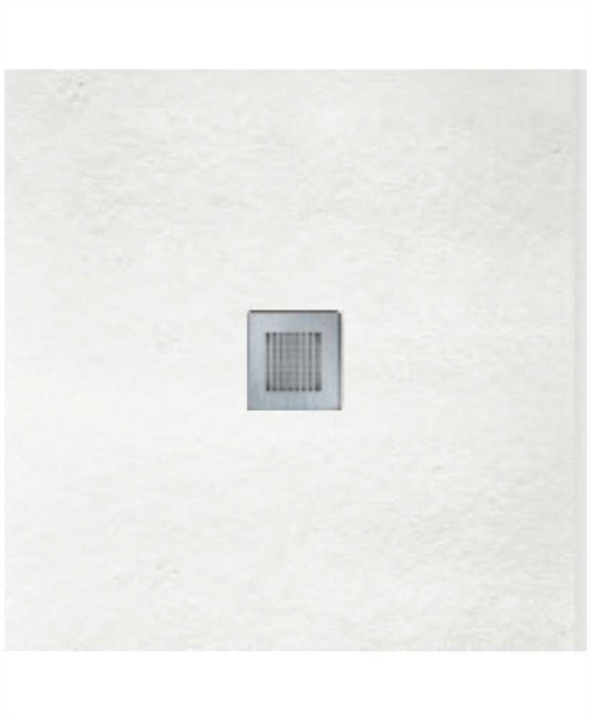 sonas slate white square shower tray and waste