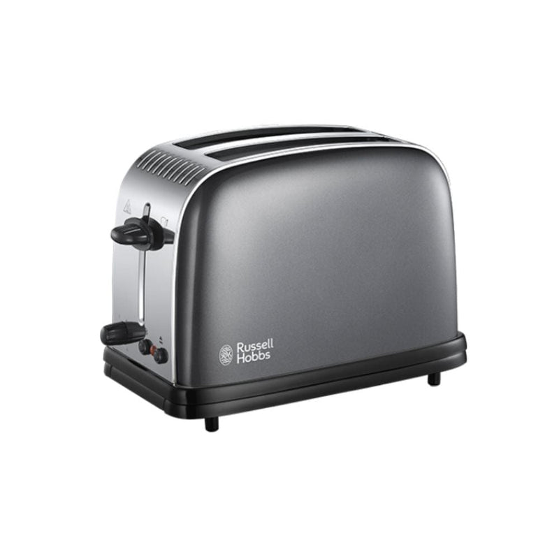 Load image into Gallery viewer, russell hobbs colours plus 2 slice toaster in grey
