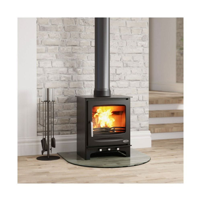 Load image into Gallery viewer, henley sherwood 7kw eco multi fuel in matt black
