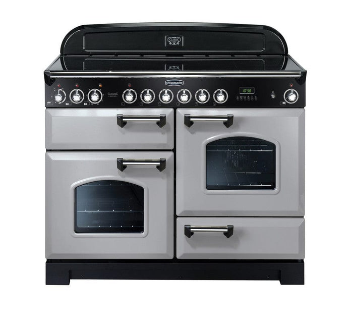 ceramic rangemaster classic deluxe 110 in royal pearl with chrome trim