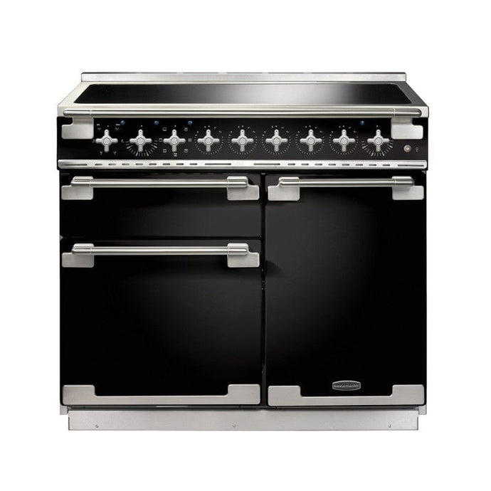 induction rangemaster elise 100 in gloss black with chrome trim