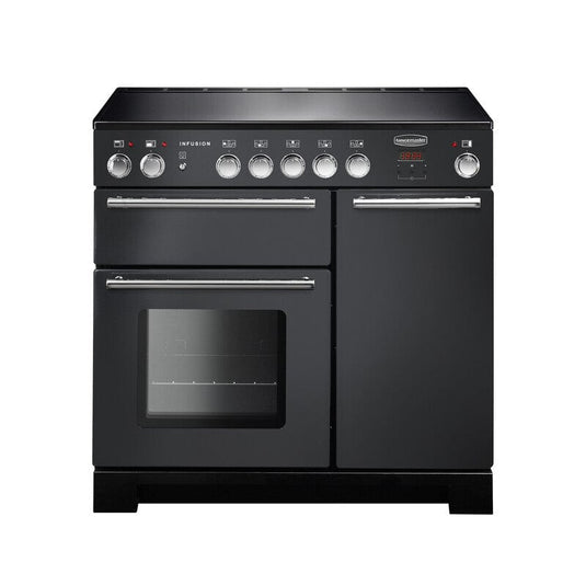 induction rangemaster infusion 90 in slate with chrome trim