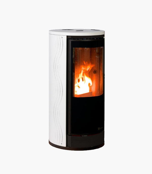 ecoforest marsella 10 wood pellet stove in white, 10kw