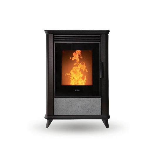 klover miss air wood pellet stove in soap stone, 7.2kw