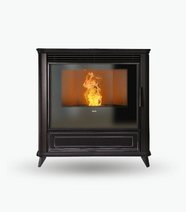 klover lady air wood pellet stove in soap stone, 10.7kw
