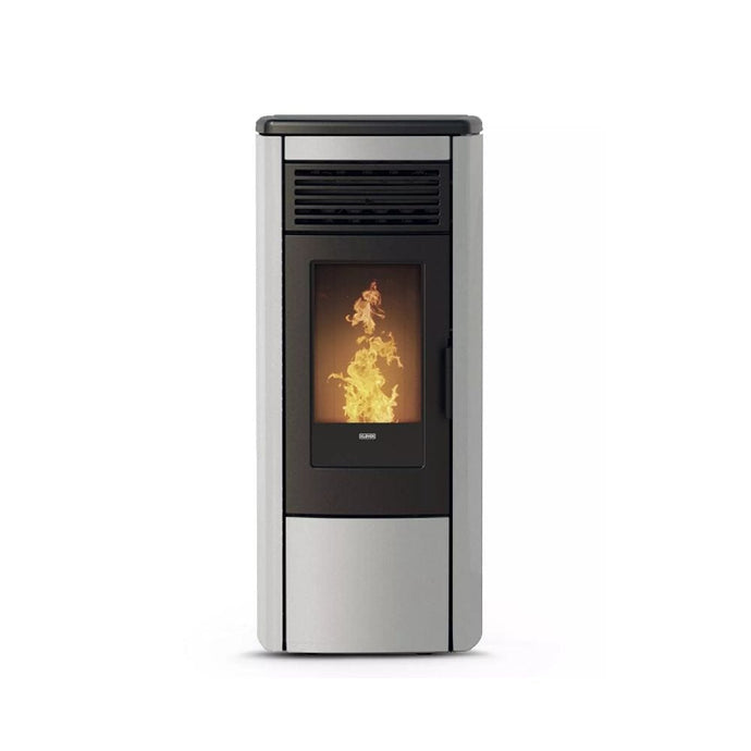 klover thermoaura wood pellet boiler in grey, 15.6kw