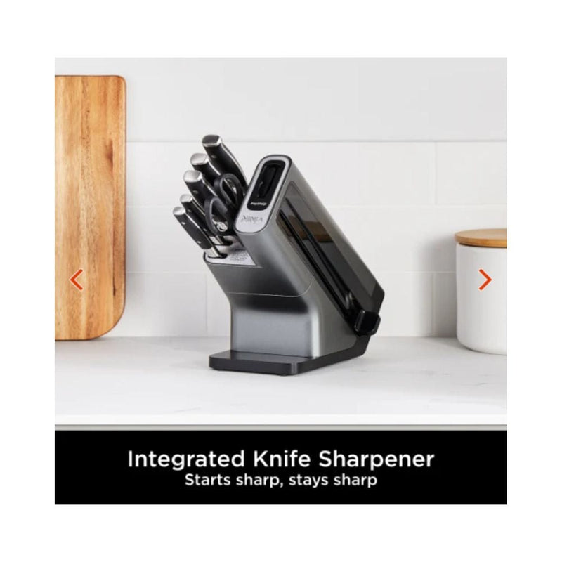 Załaduj obraz do przeglądarki galerii, ninja foodi stay sharp knife block with integrated sharpener, 6 piece set
