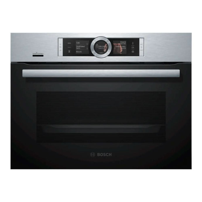 Bosch Series 8 Compact Steam Oven | Brushed Steel  | CSG656BS7B