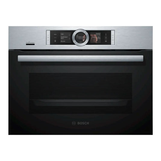 Bosch Series 8 Compact Steam Oven | Brushed Steel  | CSG656BS7B