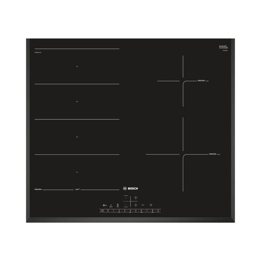 Bosch Series 6 Flex Induction Hob | 60CM | Black Glass | PXE651FC1E