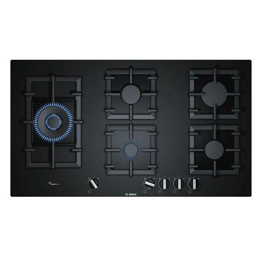 Bosch Series 6 Gas Hob | 90CM | Black Glass | PPS9A6B90