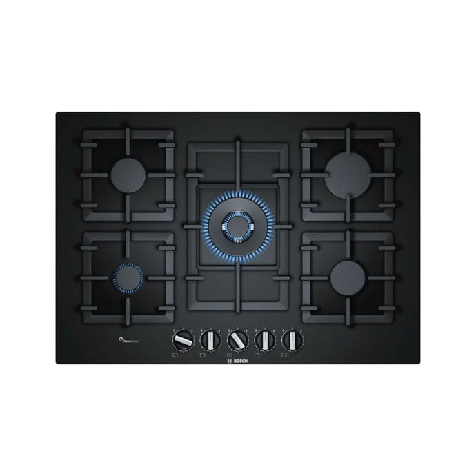 Bosch Series 6 Gas Hob | 75CM | Black Glass | PPQ7A6B90