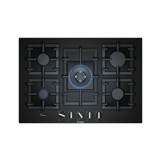 Bosch Series 6 Gas Hob | 75CM | Black Glass | PPQ7A6B90