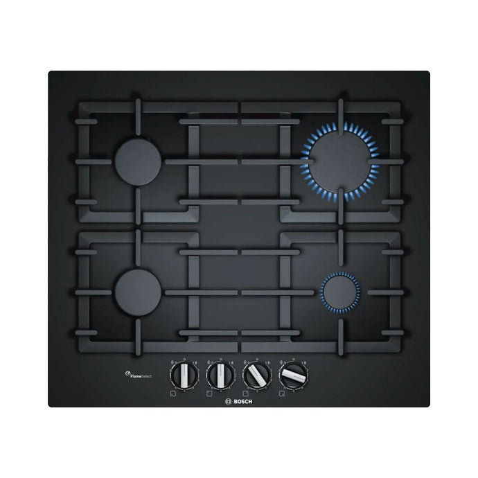 Bosch Series 6 Gas Hob | 60CM | Black Glass | PPP6A6B90