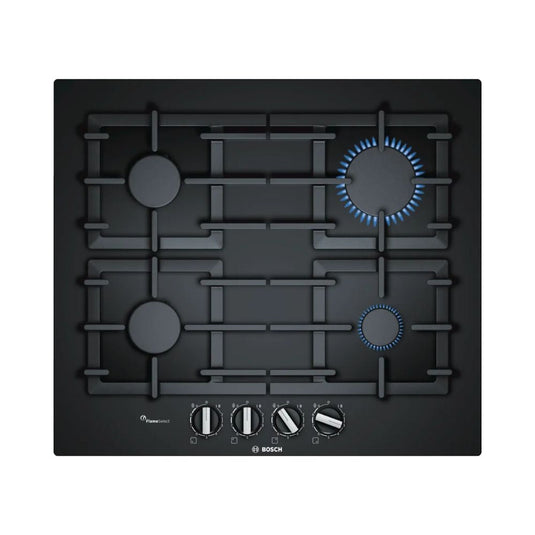 Bosch Series 6 Gas Hob | 60CM | Black Glass | PPP6A6B90