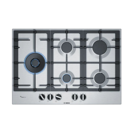 Bosch Series 6 Gas Hob | 75CM | Brushed Steel | PCS7A5B90