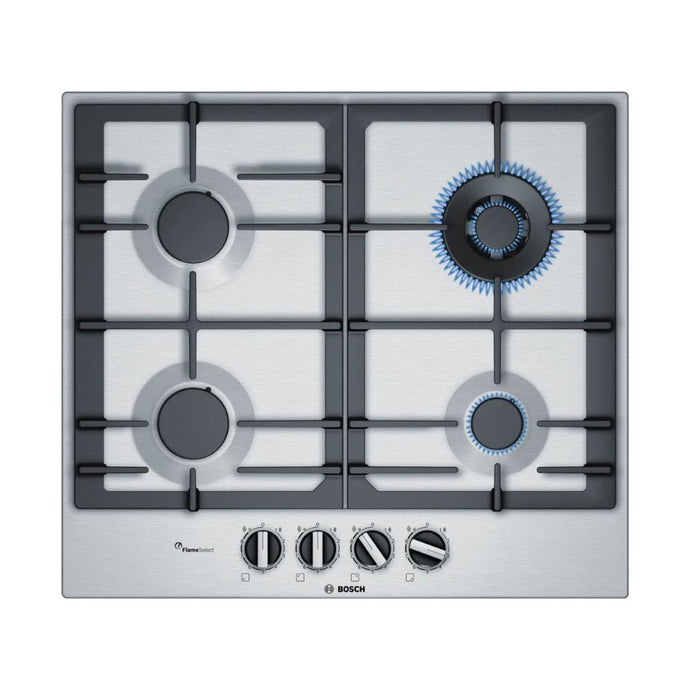 Bosch Series 6 Gas Hob | 60CM | Brushed Steel | PCH6A5B90