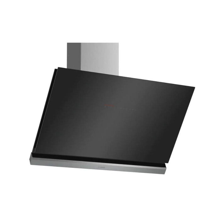 Bosch Series 8 Angled Glass Chimney Hood | 90CM | Black Glass | DWK98PR60B