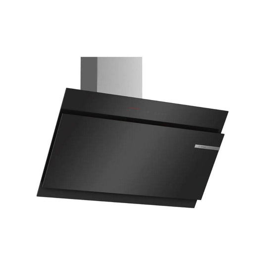 Bosch Series 6 Angled Glass Chimney Hood | 90CM | Black Glass | DWK97JQ60B