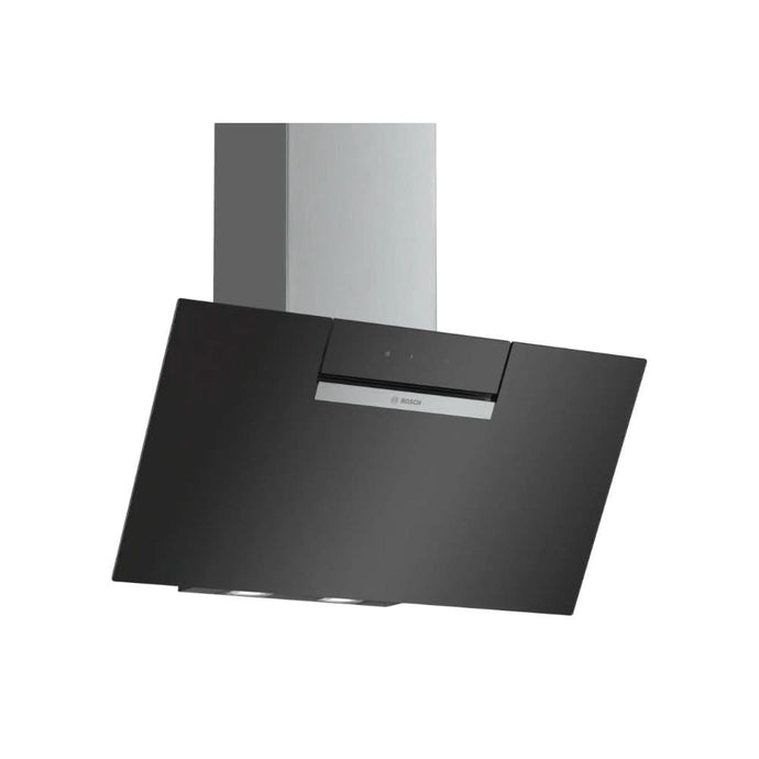 Bosch Series 2 Angled Glass Chimney Hood | 80CM | Black Glass | DWK87EM60B