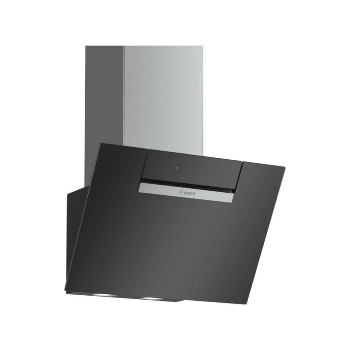 Bosch Series 2 Angled Glass Chimney Hood | 60CM | Black Glass | DWK67EM60B