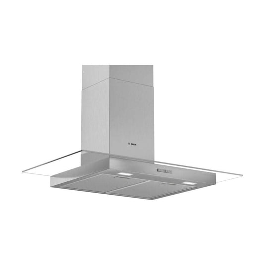 Bosch Series 2 Straight Glass Chimney Hood | 90CM | Brushed Steel | DWG94BC50B