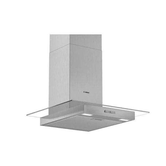 Bosch Series 2 Straight Glass Chimney Hood | 60CM | Brushed Steel | DWG64BC50B