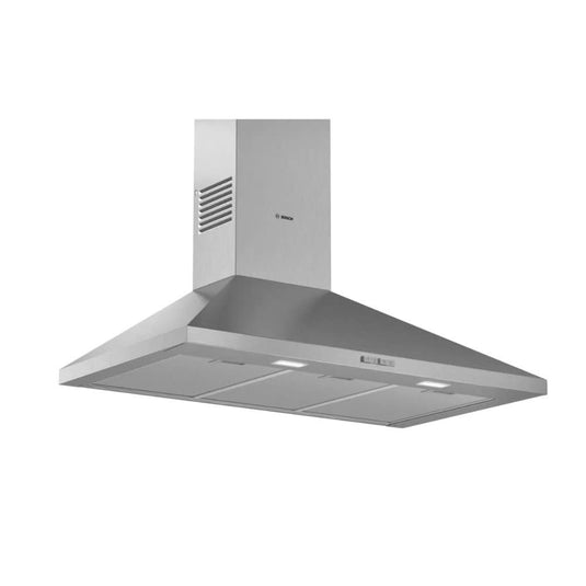 Bosch Series 2 Pyramid Chimney Hood | 90CM | Brushed Steel | DWP94BC50B