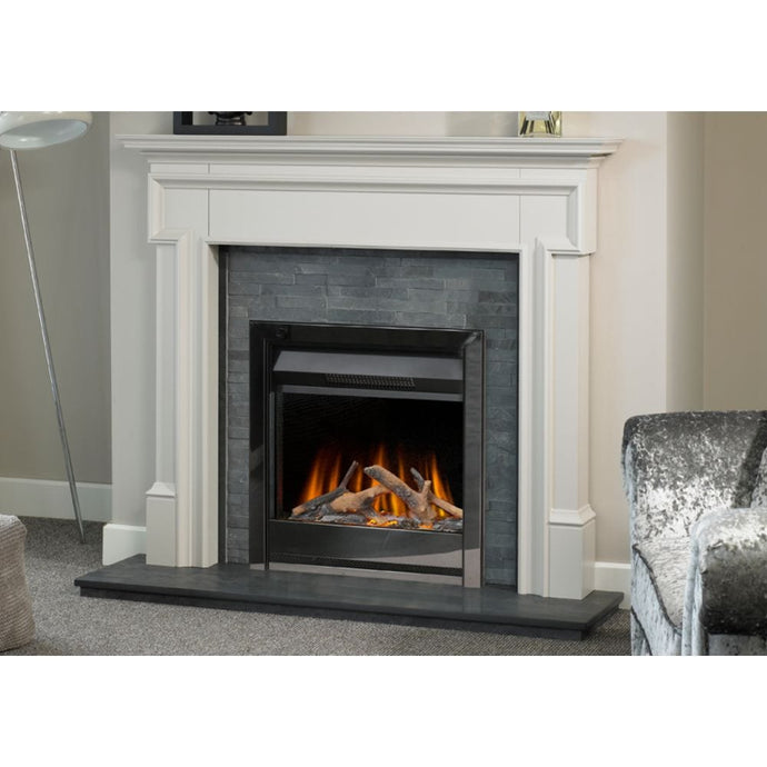 evonic argenta 22 insert electric fire in black nickel with remote control