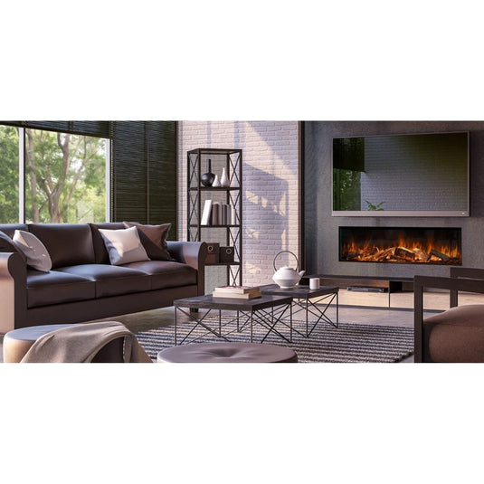 evonic electra 1500 integrated electric fire with glass fronted