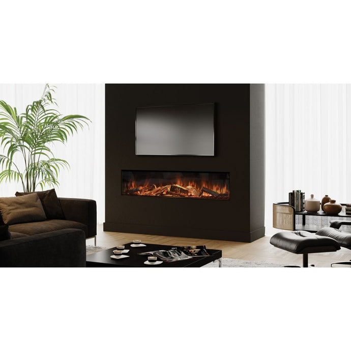 evonic electra 1800 integrated electric fire with glass fronted