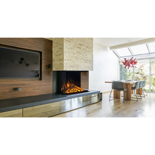 evonic e800gf1 integrated electric fire with fronted glass
