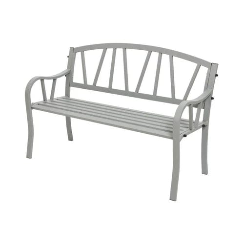 light grey bench