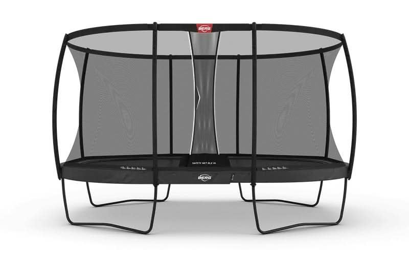 Load image into Gallery viewer, regular grey trampoline with safety net
