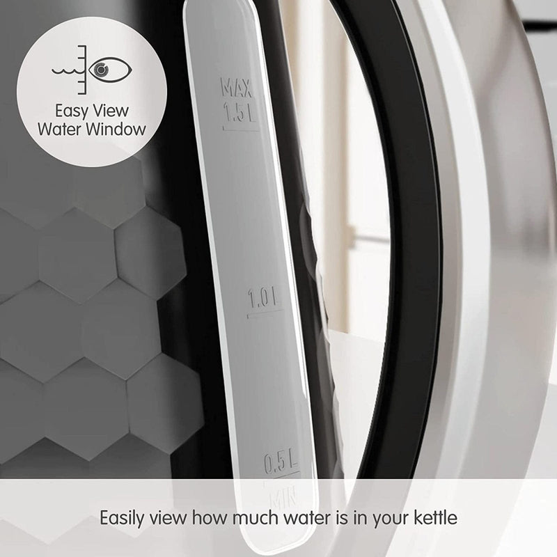 Load image into Gallery viewer, black morphy richards hive kettle easy view water window
