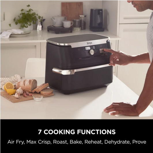 Завантажте зображення в засіб перегляду галереї, ninja flexidrawer air fryer 7 cooking functions
