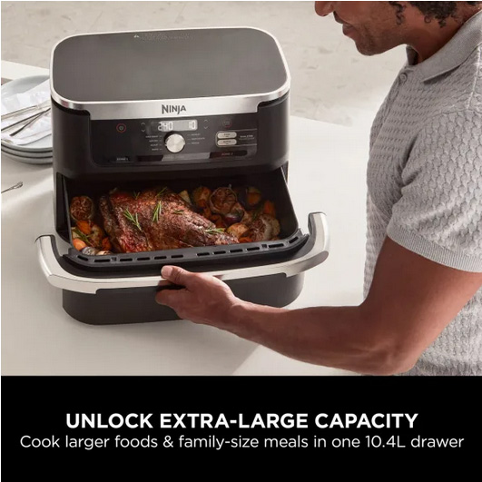 Load image into Gallery viewer, ninja flexidrawer air fryer removable compartment for more space
