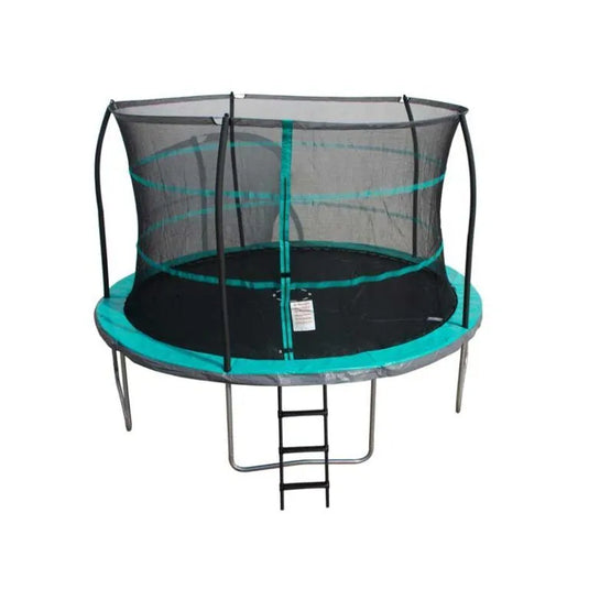 trampoline with enclosure, ladder and anchor kit