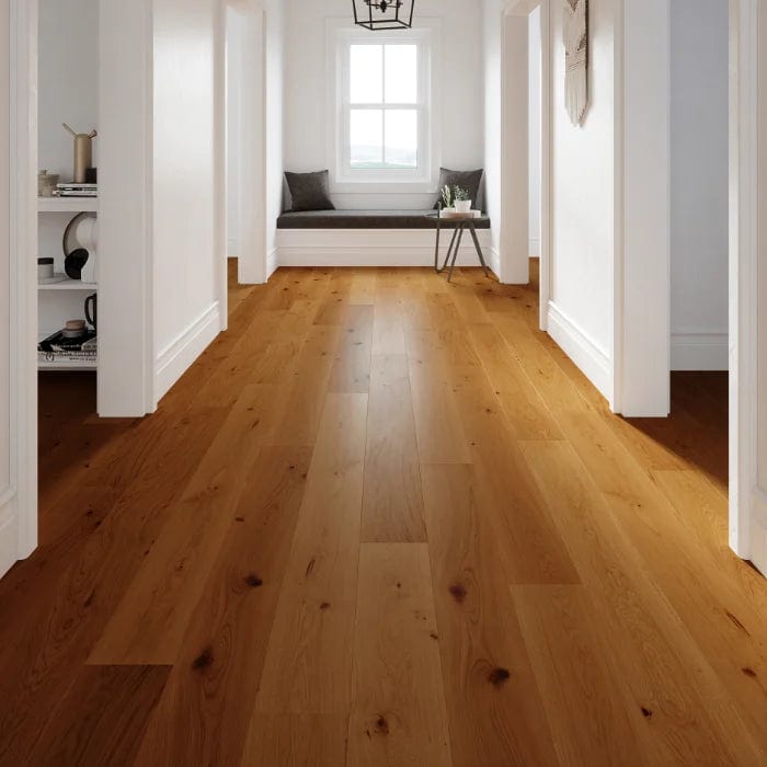 Załaduj obraz do przeglądarki galerii, mountain rustic oak flooring displayed in a hallway
