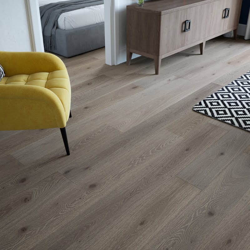 Load image into Gallery viewer, mountain shade oak flooring displayed in a home
