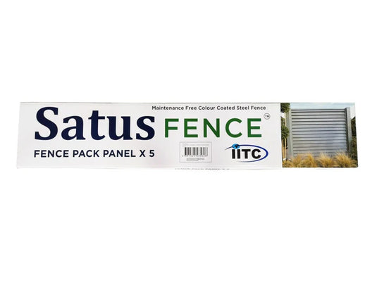 satus fence panel pack of 5 pieces in goosewing grey
