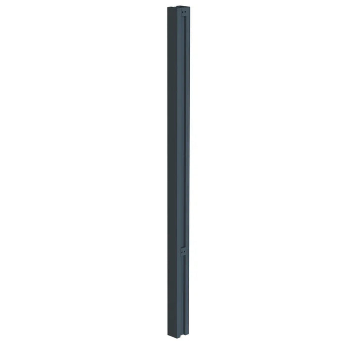 gate fence post in anthracite grey