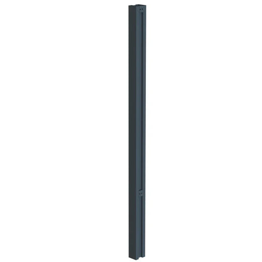 gate fence post in anthracite grey