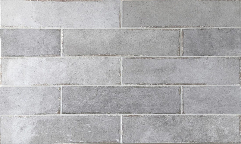 Load image into Gallery viewer, tribeca tile in grey whisper, 6x24.6cm
