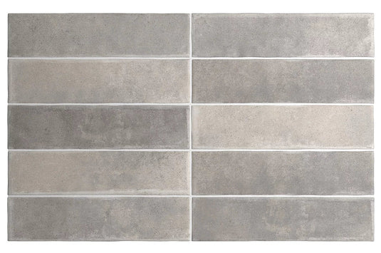 argile tile in concrete, 6x24.6cm